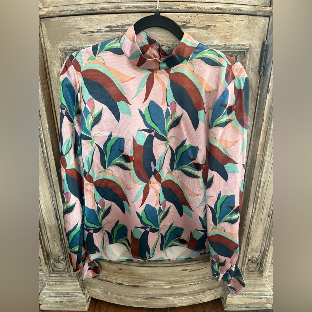 Ted Baker Supernatural Pleated Cuff Top - Dusty Pink